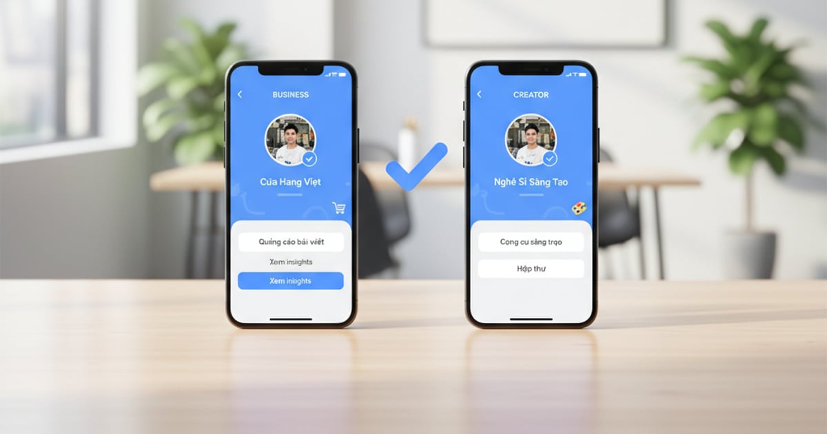Xin tích xanh Instagram, tài khoản Business và Creator khác nhau thế nào?