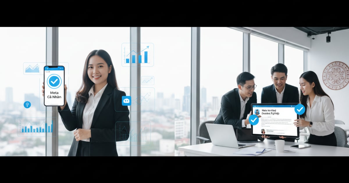 So sánh lợi ích, điều kiện đăng ký Meta Verified cá nhân và doanh nghiệp