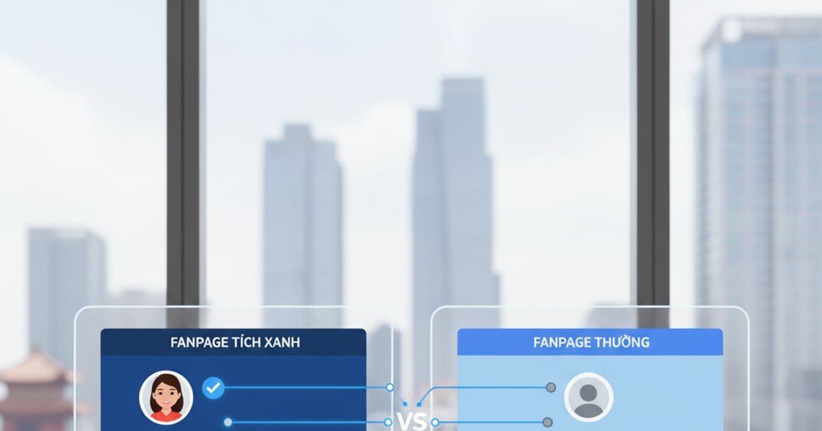 So sánh fanpage tích xanh và thường qua 7 khác biệt cốt lõi 2026
