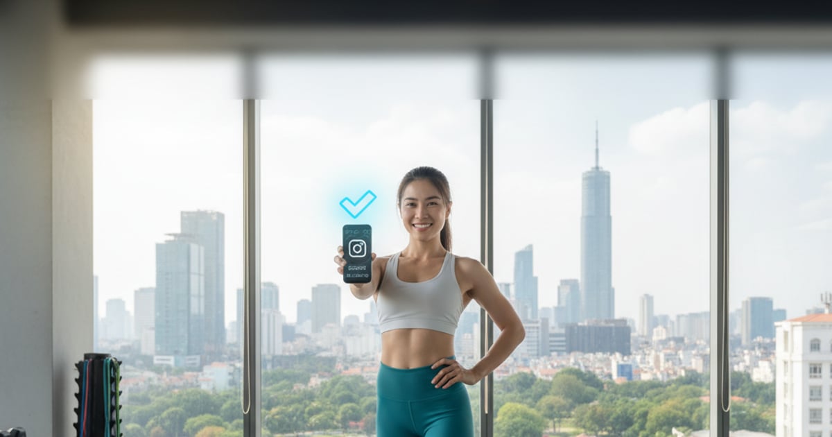Tích Xanh Instagram Cho Fitness Trainer: Tăng Uy Tín 2026